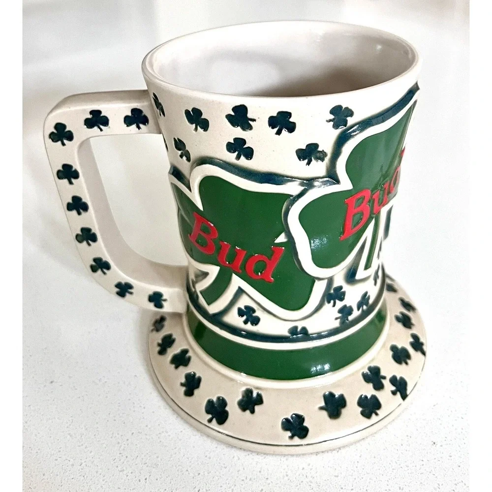 Budweiser‎ Bud 1985 Tip O The Hat St Patrick's Stein Mug In Box